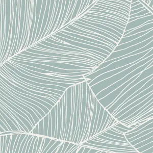 Superfresco Easy Kaya Tropical Leaf Duck Egg Wallpaper