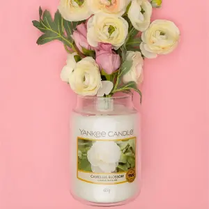 Yankee Candle Original Large Jar 623g Camellia Blossom Scented Candle 110-150 Hours 1651381E