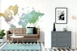 Arthouse World Map Wall Mural