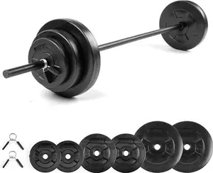 Phoenix Fitness Barbell Weight Set - 20Kg Adjustable Barbell Set For Men And Women - Knurled Bar For Exercise, Muscle & Strength Training At Home &