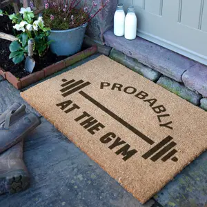 Probably At The Gym Doormat (90 x 60cm)