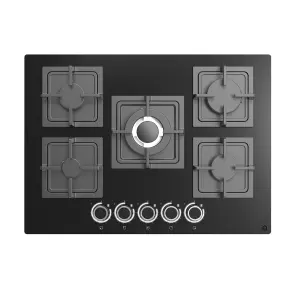 GoodHome Linksense GH78GASLK 70cm Gas Hob - Black