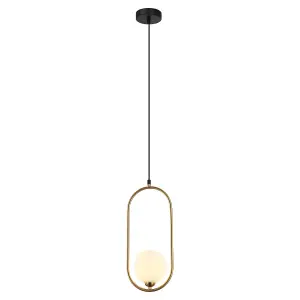 Luminosa Lupus Modern 1 Light Globe Pendant Ceiling Light, G9