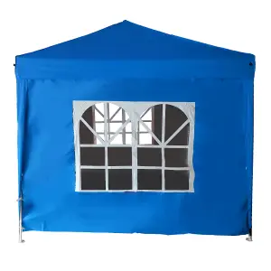 SunDaze Blue Side Panel with Window for 2x2M Pop Up Gazebo Tent 1 Piece