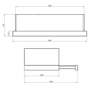 Hoover H-Hood 100 HHT6300/2X/1 / 36901789 Telescopic Cooker hood (W)60cm - Stainless steel effect