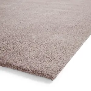 Rose Plain Shaggy Rug, 17mm Thick Stain-Resistant Rug, Modern Rug for Bedroom, LivingRoom, & DiningRoom-160cm X 230cm