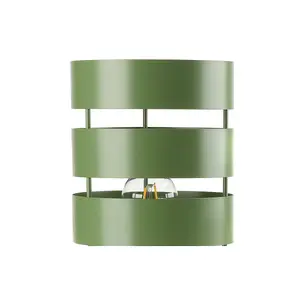 Luminosa Ulisse Cylindrical Table Lamp, Green