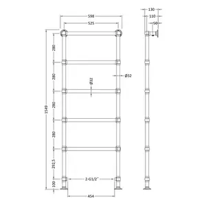 Straight Towel Rail Heated Towel Rails