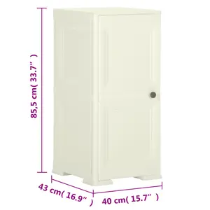 Vanderhoof 40cm Wide File Cabinet Cream