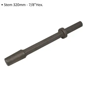 320mm Stem Impact Breaker - 7/8" Hex Shank - Demolition Breaker Steel Chisel