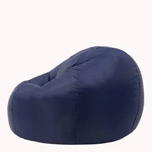 Veeva Classic Indoor Outdoor Bean Bag Navy Blue Bean Bag Chair