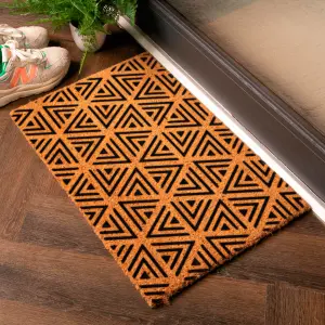 Geometric Triangle Pattern Doormat