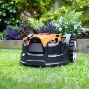 LawnMaster VBRM16 OcuMow™ MX 24V Drop and Mow Robotic Lawnmower and Cordless Grass Trimmer Set - 2 Year Guarantee