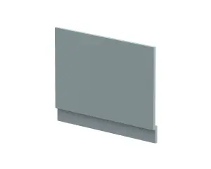 750mm Edge/Power Straight End Bath Panel & Plinth - Matt Coastal Grey