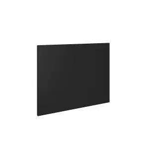 Rinse Bathrooms 700mm L Shape Bath End Panel 18mm MDF Painting Matte Black Adjustable Height for Bathroom Soaking Tub