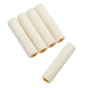 Harris Trade Short Pile Woven polyester Roller sleeve, Pack of 5, (L)101.6mm (D)6.92mm