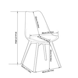 Milana 6 - Person Dining Set White