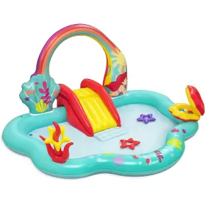 Bestway Multicolour Round Small Disney Princess - Little Mermaid Plastic Play centre With slide