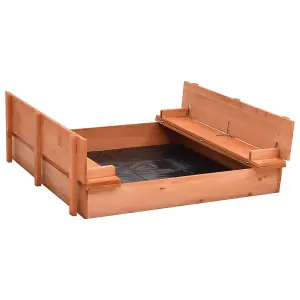 Berkfield Sandbox Firwood 95x90x15 cm