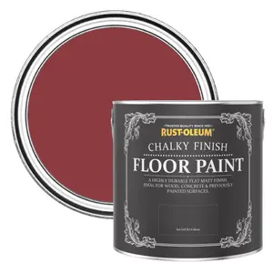 Rust-Oleum Empire Red Chalky Finish Floor Paint 2.5L