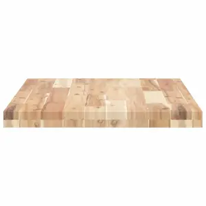 Berkfield Desk Top Untreated 100x50x4 cm Solid Wood Acacia