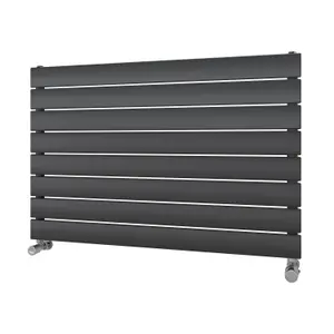 Ximax Vertirad HWH1195600A Anthracite Gas Horizontal Designer panel Radiator, (W)900mm x (H)595mm