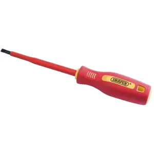 Draper Fully Insulated Plain Slot Screwdriver, 5.5 x 125mm 46518