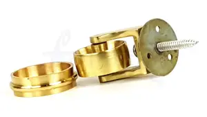 1x BRASS CASTOR & RING 29mm SCREW IN CASTOR  FURNITURE BEDS SOFAS CHAIRS STOOLS