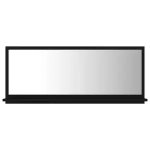 Dorlene Framed Wall Mounted Bathroom Mirror Black / 90 cm