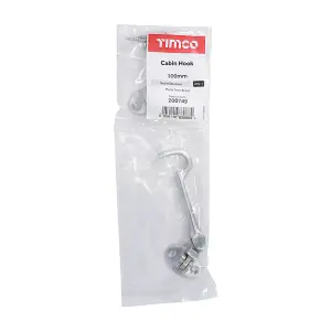 TIMCO Cabin Hook Satin Chrome - 100mm