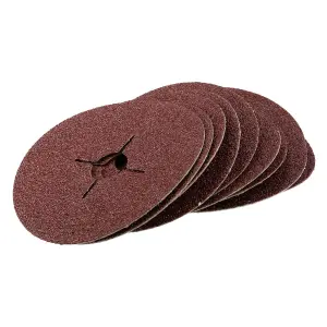 10pc 115mm 4.5in Fibre Discs 36 Grit Abrasive Sanding Disc Wood Metal Masonry