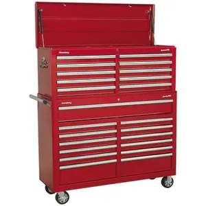 23 Drawer Combination Tool Chest - RED Mobile Storage Solution for Professionals and DIYers