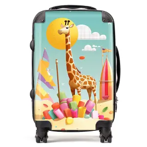 A Giraffe On A Beach Holiday Suitcase - Cabin