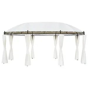 Berkfield Gazebo Cream White 530x350x265 cm