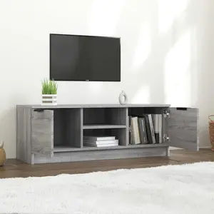 vidaXL TV Cabinet Grey Sonoma 102x35x36.5 cm Engineered Wood