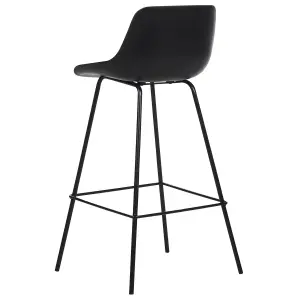 Set of 2 Bar Chairs EMMET Black