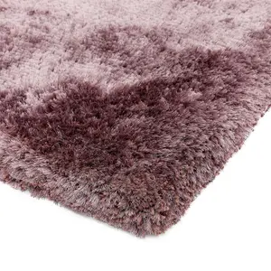 Pink Handmade , Luxurious , Modern , Plain , Shaggy , Sparkle Easy to Clean Rug for Living Room, Bedroom - 120cm X 170cm