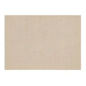 Woven Indoor Outdoor Washable Plain Reversible Rug Natural - 120cm x 170cm