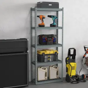 Costway 5-Tier Garage Storage Shelves Adjustable Heavy Duty Metal Storage Shelving Unit 71 x 31 x 168 cm