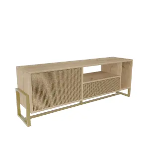 Decorotika - Utopia TV Stand TV Unit TV Cabinet with Shelves and One Cabinet