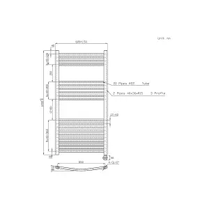 Right Radiators Prefilled Thermostatic Electric Heated Towel Rail Curved Ladder Warmer Rads - Chrome 1200x600 mm