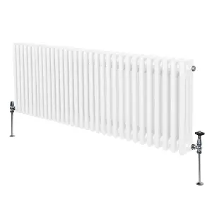 Traditional 3 Column Radiator - 600 x 1462 mm - White