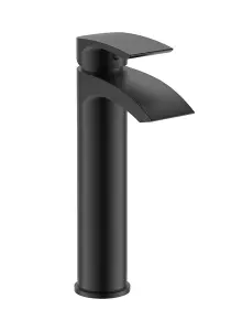 Aquarius Arc Tall Mono Basin Mixer Tap Matt Black