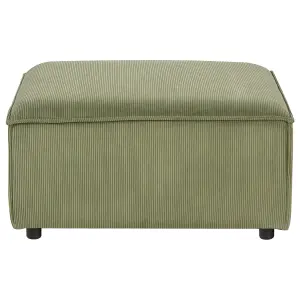 Left-Hand Corner Sofa with Ottoman ARDAL Green Corduroy Left Hand