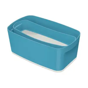 Leitz MyBox Cosy Calm Blue Small Storage Box with Lid 5 Litre