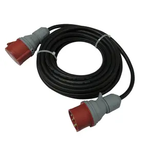 3 Phase Extension Lead 10M (450V 5 Pin Hook Up Cable 16A Heavy Duty Extension)