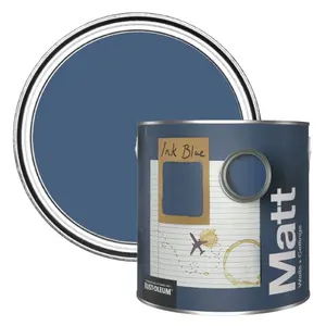 Rust-Oleum Washable Matt Wall Paint - Ink Blue 2.5L