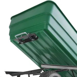 Garden Trolley - tip function, padded handle, 300 kg load capacity - green