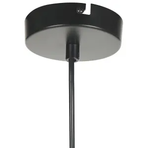 Glass Pendant Lamp Black WAPITI