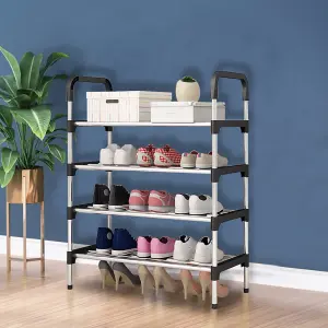 4 Tiers Shoe Rack Shoe Storage Organizer Space Saving Storage Shelf